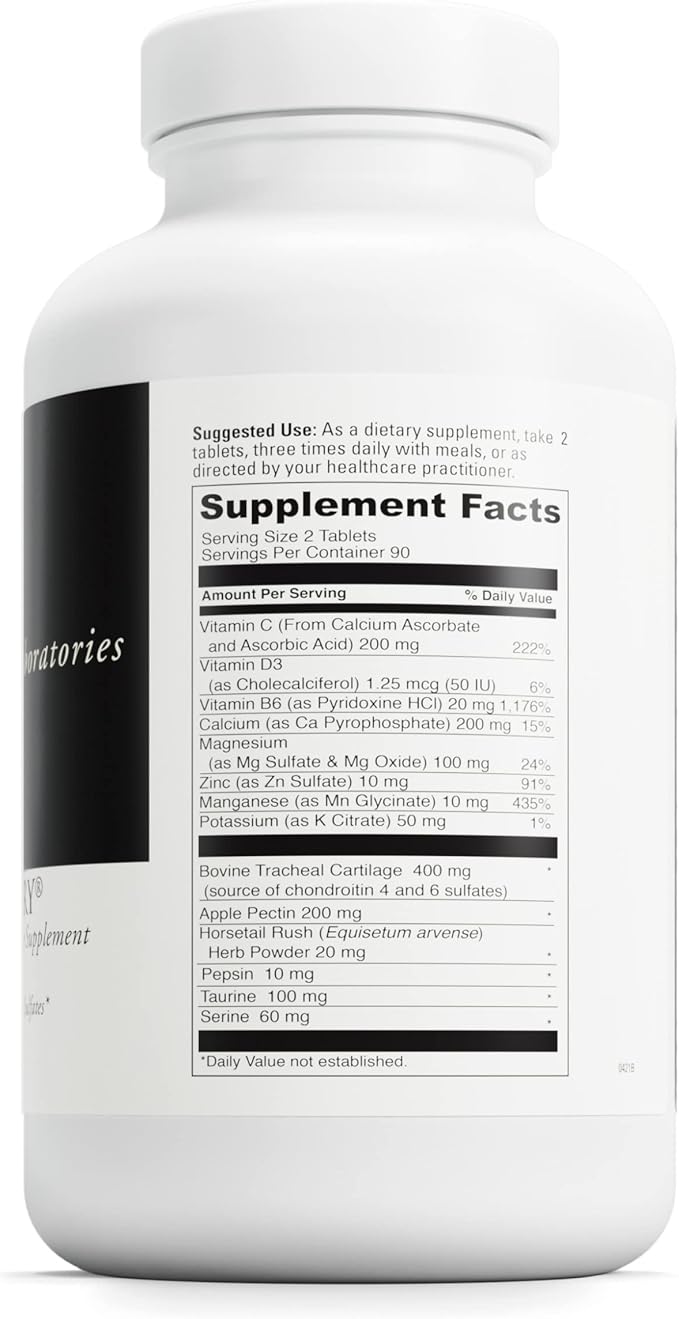 DaVinci Labs Disc Discovery - Dietary Supplement to Support Spinal Health - With Vitamin C, Vitamin D3, Bovine Tracheal Cartilage, Apple Pectin, Horsetail Powder, and More - Gluten-Free - 180 Capsules