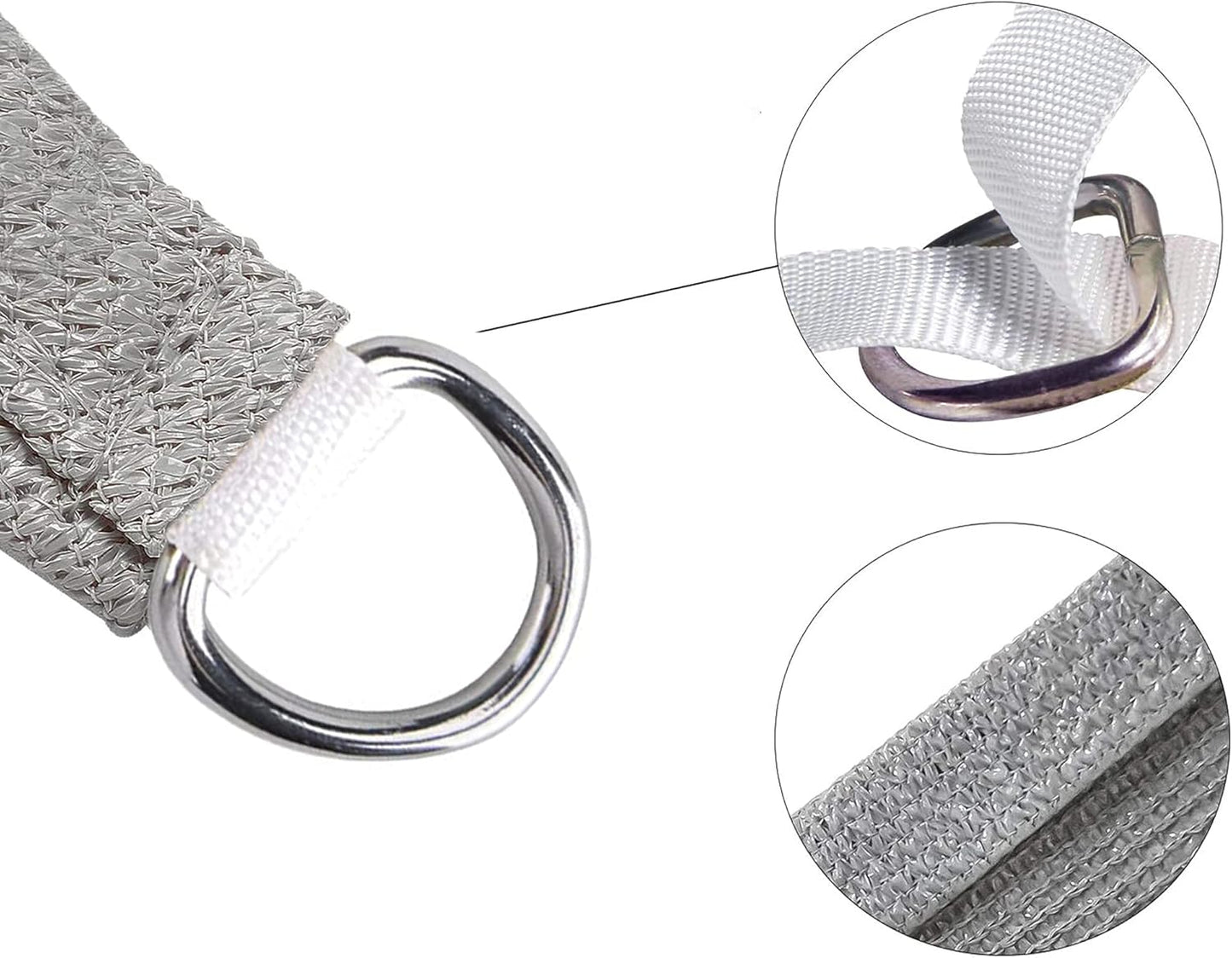 4' x 13' Gray Rectangle Sun Shade Sail SSP1212 Canopy Durable Fabric UV Block Awning,We Make Custom Orders