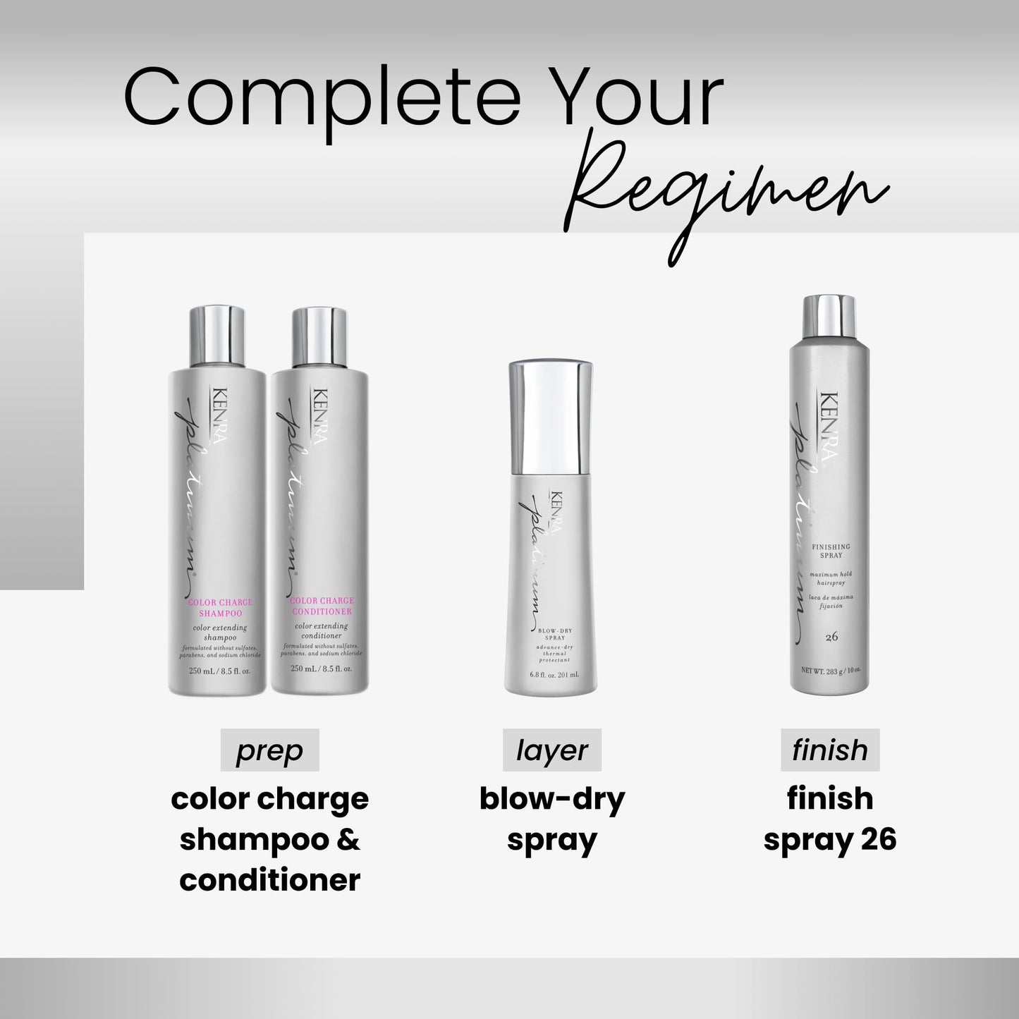 Kenra Platinum Finishing Spray 26 50% | Maximum Hold Hairspray | Fast-drying, Non-Flaking, Non-Drying | Humidity-Resistant |All-