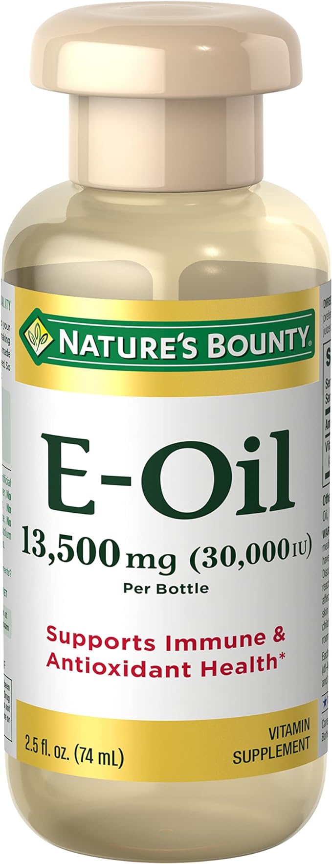 Nature's Bounty Vitamin E Oil, Supports Immune & Antioxidant, 30,000IU Vitamin E, Topical or Oral, 2.5 fl Oz