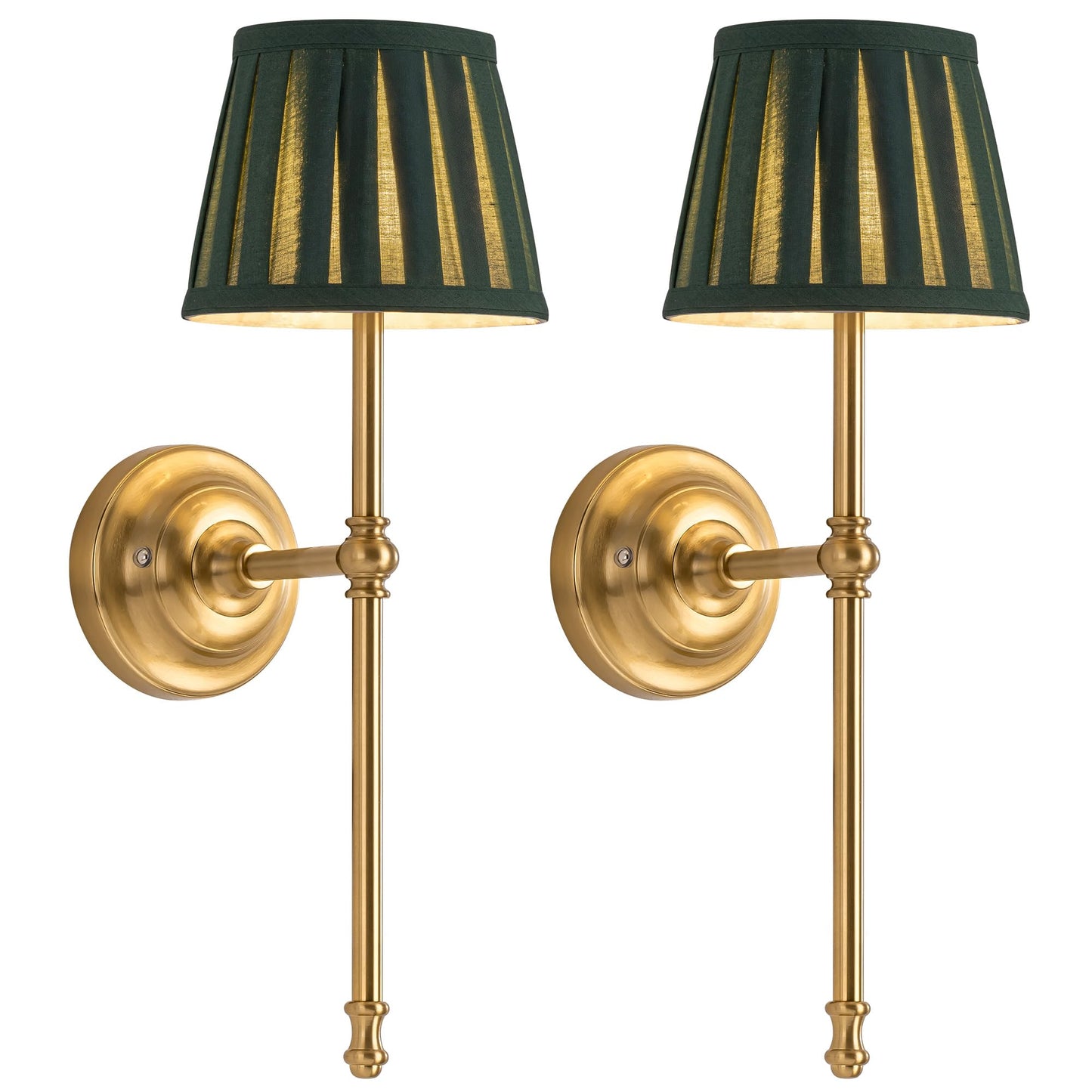 Kdg Cordless Wall Sconces Set Of 2  Small Wireless 5200Mah Rechargeable Battery Fabric Led Wall Lamps  Portables Lightings For Wall discomfort-reducingting  Living Room  Bedroom  Hallway  Gifts  Night Light (Green)