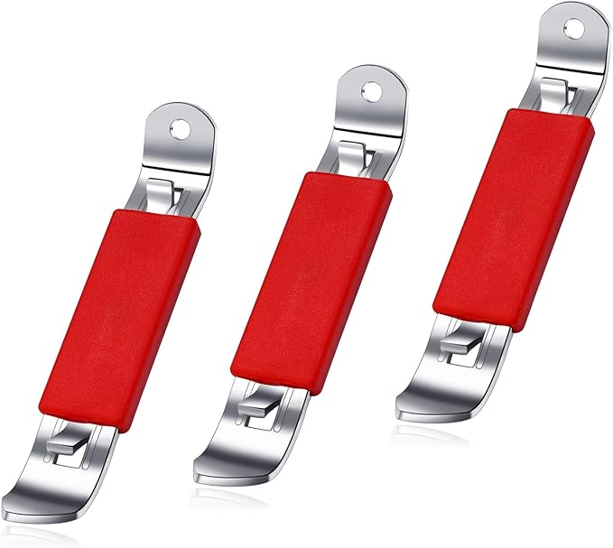 3 Pieces Magnetic Bottle Openers Can Opener Classic Beer Opener Stainless Steel Small Bottle Opener Can Tapper with Magnet for Camping and Traveling HANCELANT