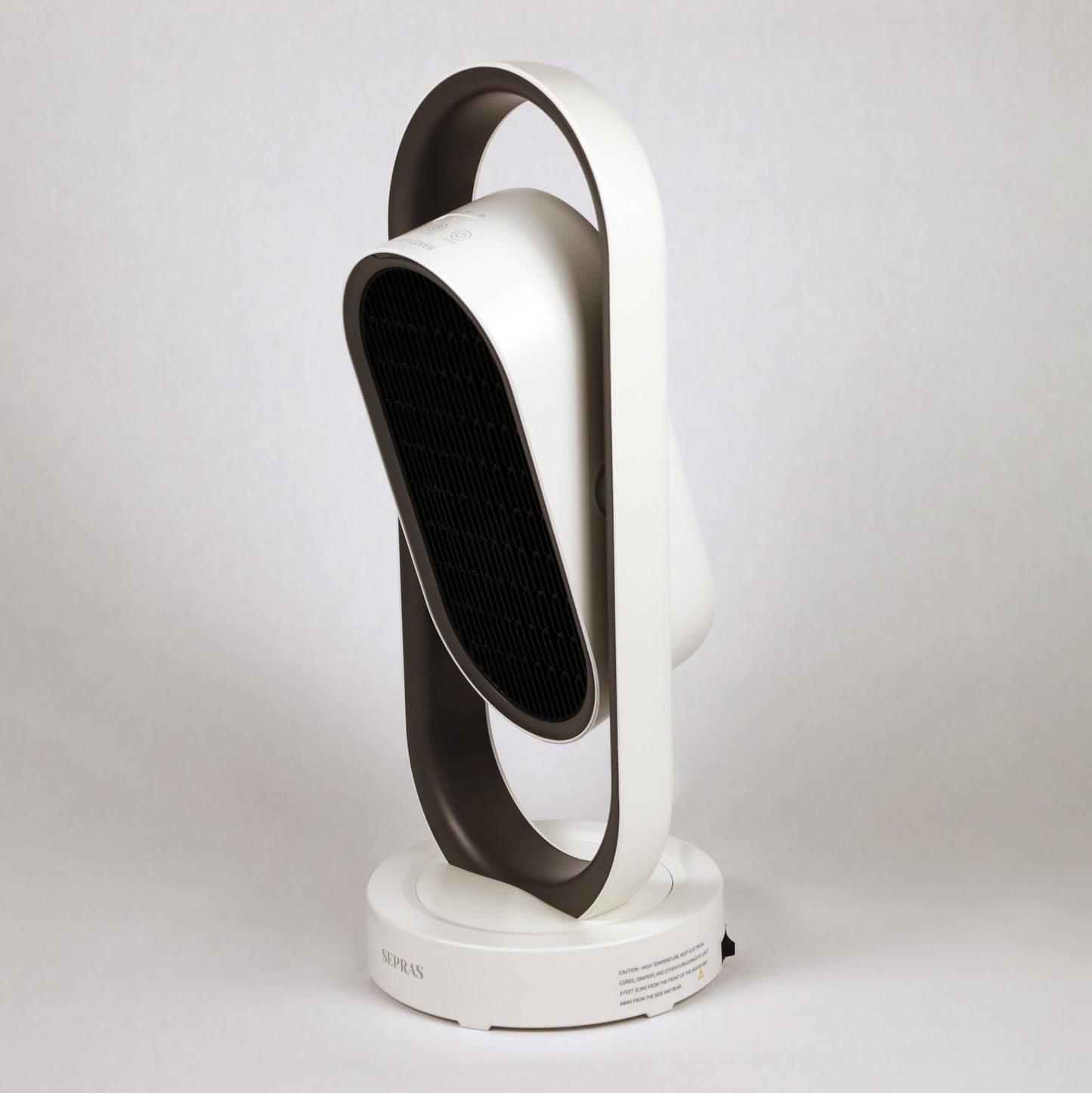 Sepras Swinging Heater And Fan With Remote Control And Safety Compact Grid - Dual Usage - (White) -Sepras Heater