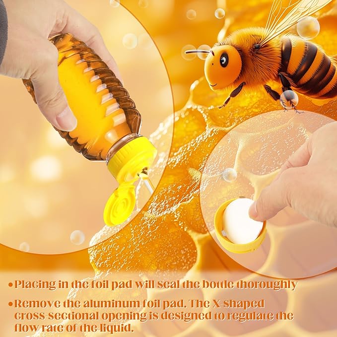 Honey Bottle, 24 Pcs 8 Oz Plastic Honey Squeeze Bottles Honey Bottles Small Honey Jars, Honey Container For Sauces Syrup Storing And Dispensing