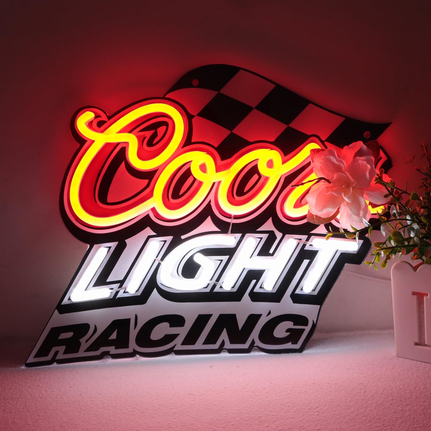 JFLLamp Neon Signs for Wall Decor, Acrylic, 8x8 inches, Model NS-0005, Neon Sign