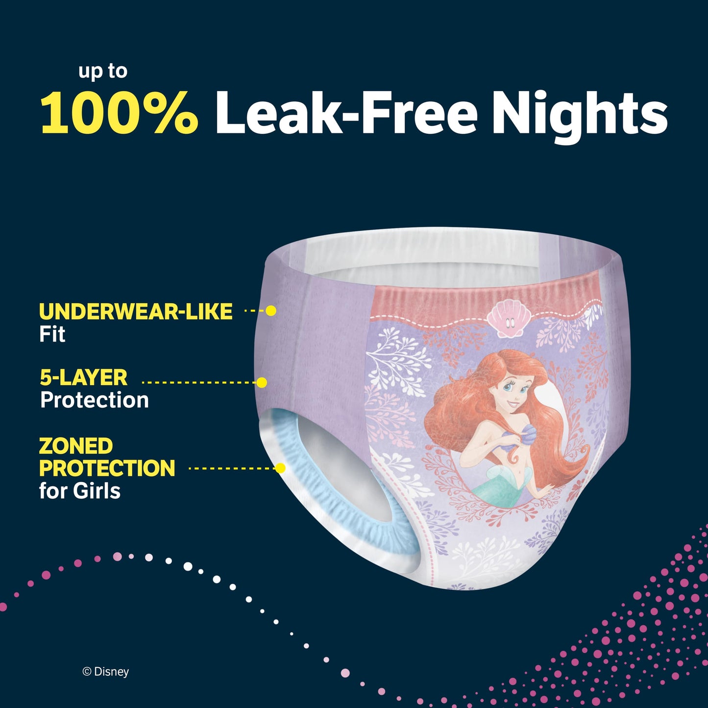 Goodnites Girls' Nighttime Bedwetting Underwear, Size Extra Small (28-43 lbs), 15 Ct, Packaging May Vary