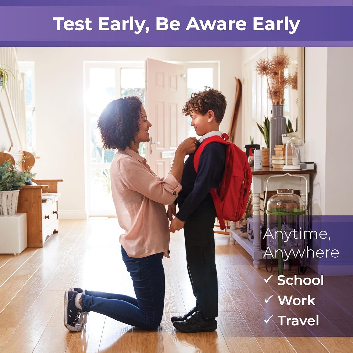 INDICAID COVID-19 Antigen Rapid Test, FDA EUA Authorized OTC COVID Home Test, 2 COVID Tests in a Individual Pack, Convenient for Both Home Use and Business Distribution, HSA/FSA Eligible, Easy to Use