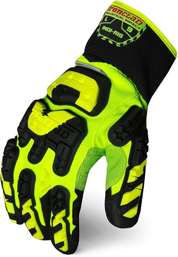 Ironclad Impact Gloves, 3XL, Slip On Closure, PR, XXX-Large