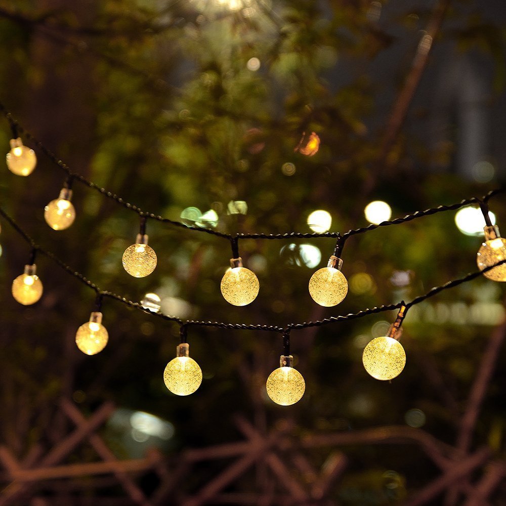Loende 16Ft Battery Operated String Lights, 30 Led, Waterproof, Warm White, 2 Pack, Green Wire, 8 Modes For Indoor/Outdoor Decor