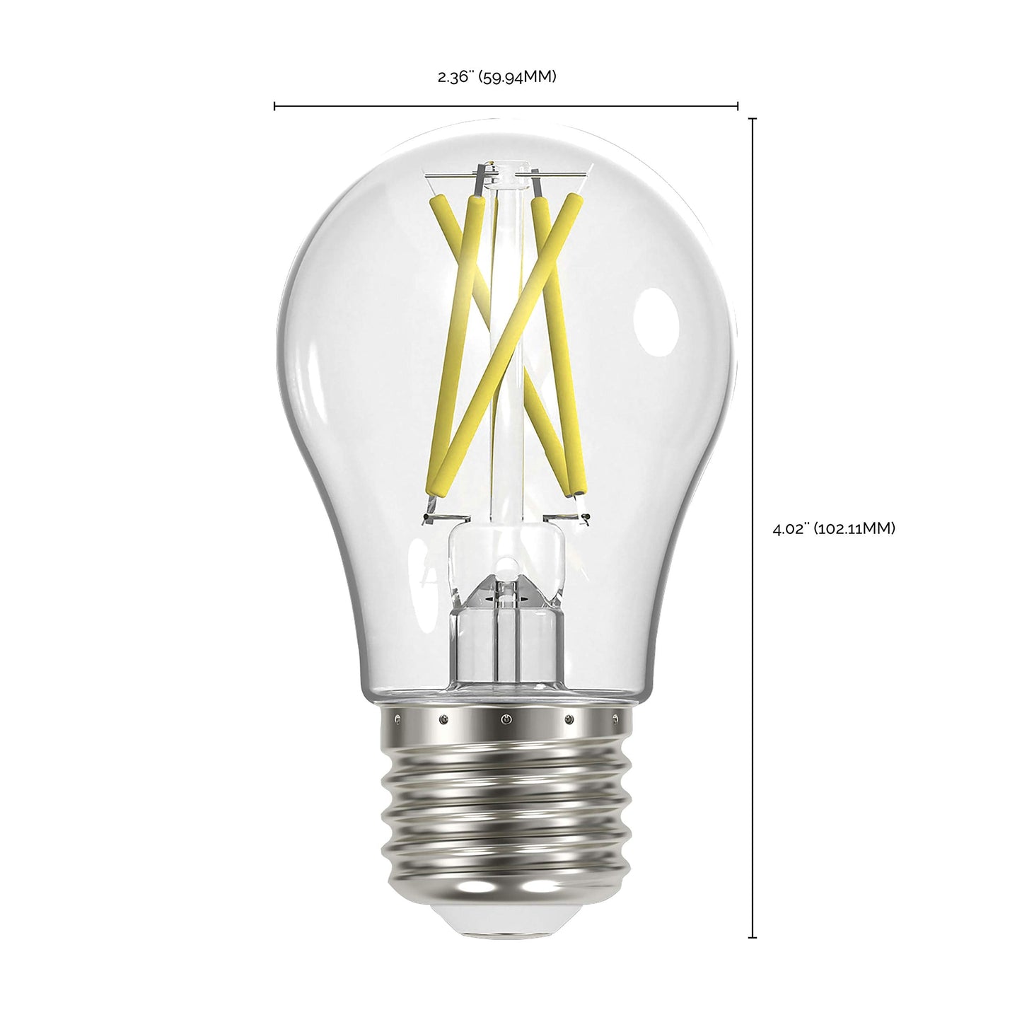 Satco S12416 Led A19 Warm White Light Bulbs, 8 Watt, 6 Pack, Glass, 3500K, E26
