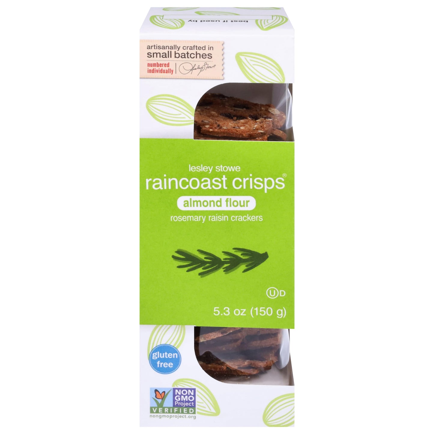 RAINCOAST CRISPS Rosemary Raisin Almond Crisp, 5.3 OZ