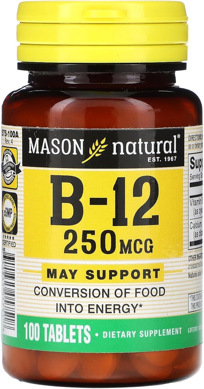 Mason Vitamins Mason Vitamin B 12 250mcg Tablets
