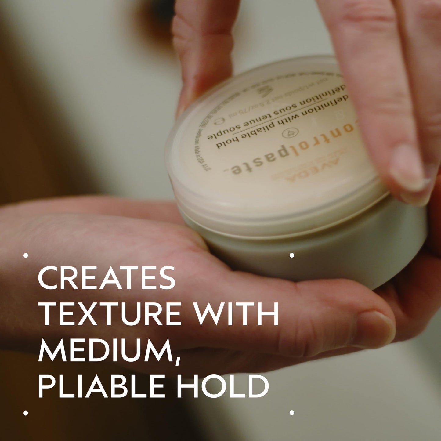 Aveda Control Paste Hair Pomade | Medium Hold Pomade | for All Hair Types, 2.5 Ounce