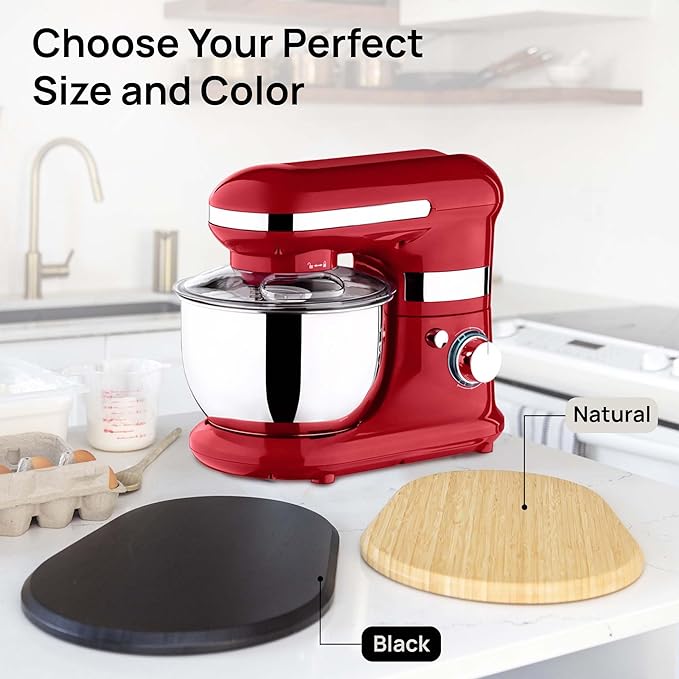 Ibyx Elegant Sliding Tray - Compatible with 4.5 Qt KitchenAid Stand Mixers and Other Heavy Appliances (Natural)