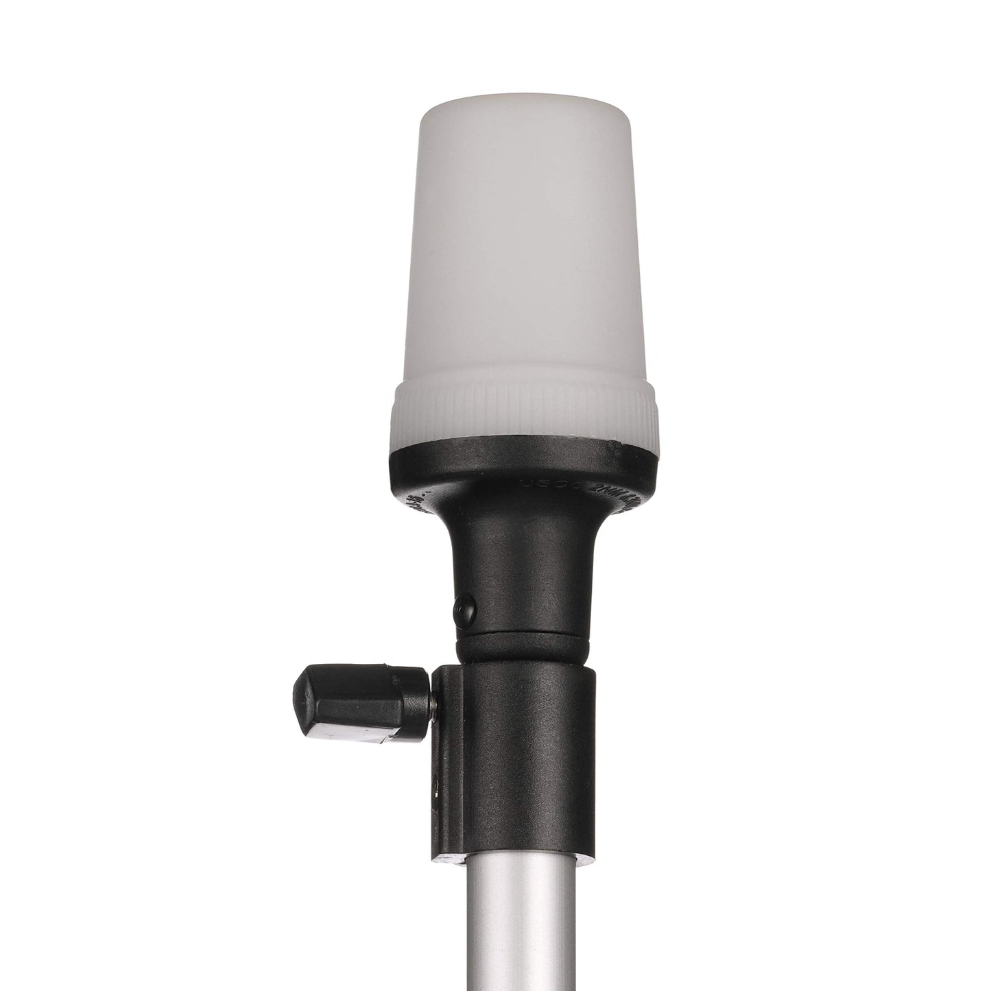 Attwood 5610-48-7 Telescoping Pole Light  All-Around Light  Height-Adjustable 26-42 Inches  2 Mile 360-Degree Visibility  One Size