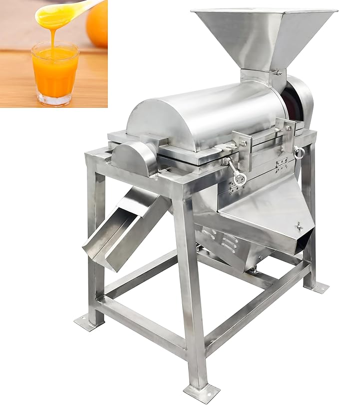 TECHTONGDA Commercial Vegetable Beating Machine Stainless Steel Fruit Beater 1100lb/h Industrial Fruit Vegetable Processor Three-phase 208V