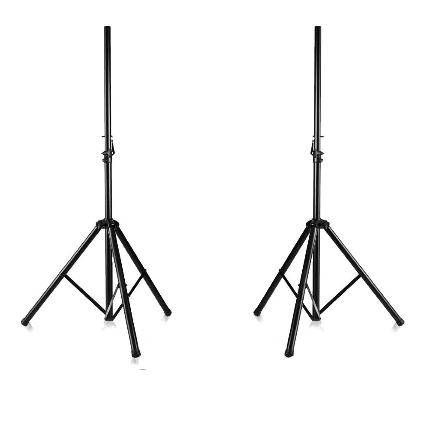 Pyle Universal Dual Pa Dj Tripod 2 Speaker Stand Kit With Adjustable Height & Storage Bag Constructed With Heavy Duty Durable St