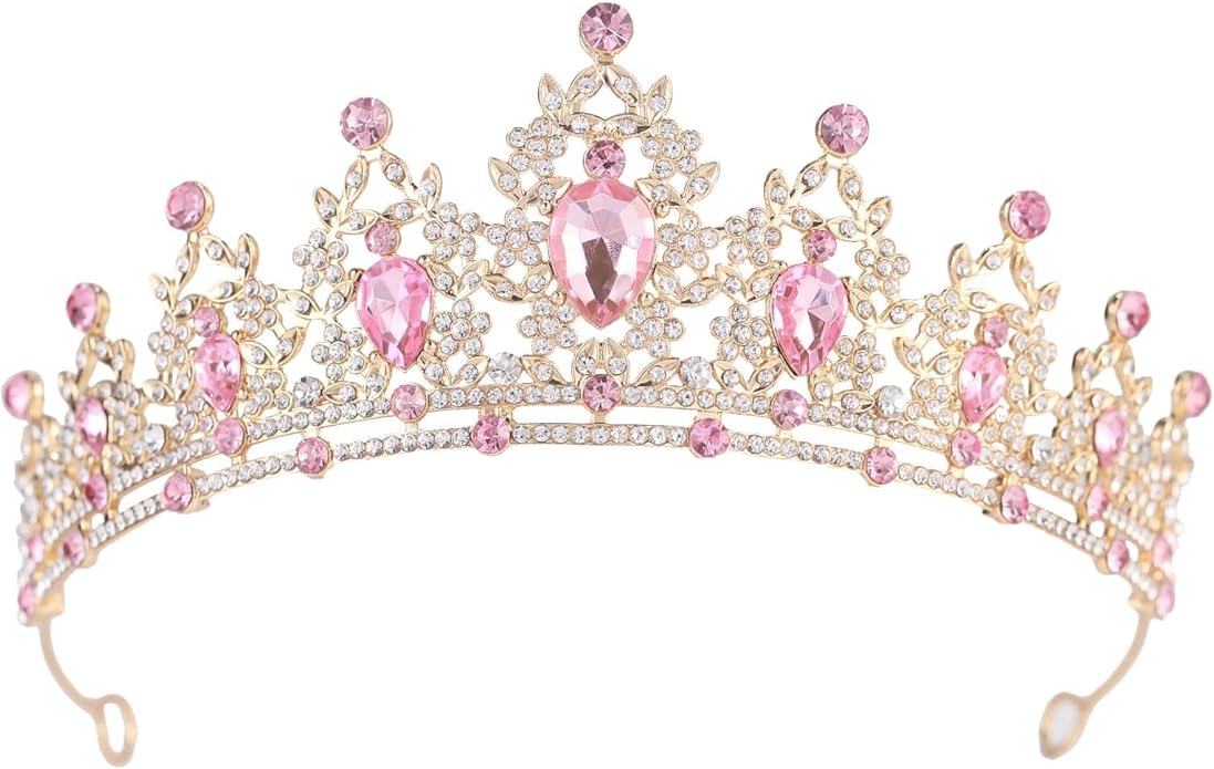 Crystal Crown and Tiara For Women - Rhinestone Headband For Princess Girls,Bridal Hair Accessories For Weddings Birthday