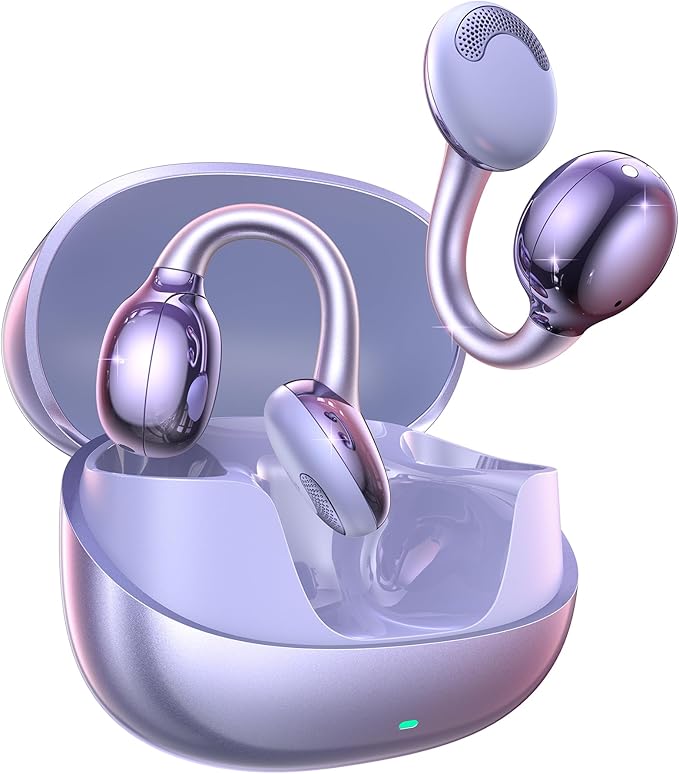 JOYROOM OE3 Clip-On Earbuds, Wireless Open Ear Earbuds Headphones, Auto L-R Recognition, Omni Tap Control, Immersive Soun...