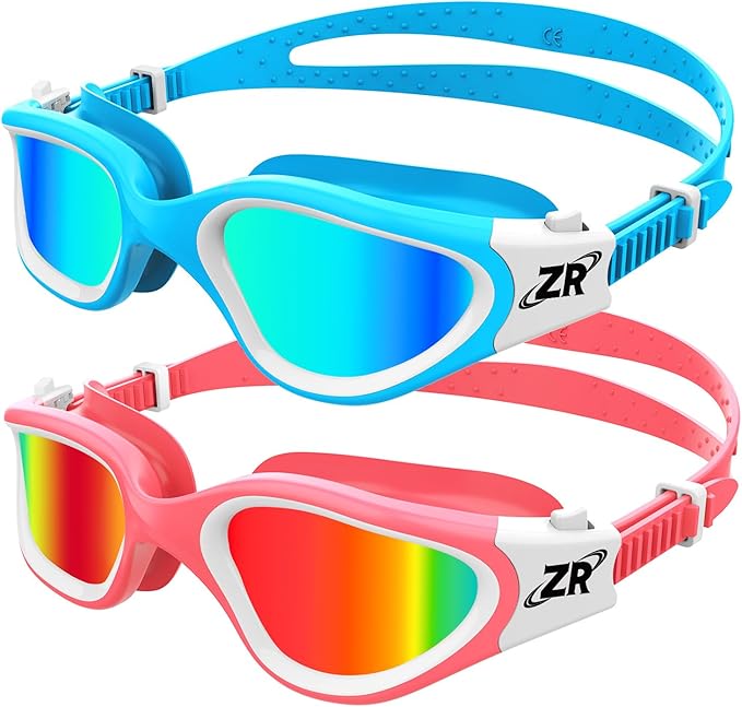 ZIONOR Kids Swim Goggles, 2 Packs G1MINI Polarized Swimming Goggles Girls/Boys