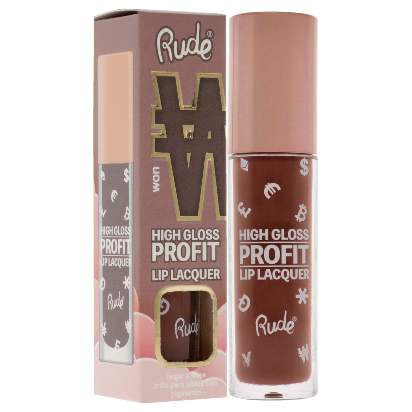 Rude Cosmetics High Gloss Profit Lip Lacquer - Won Lip Gloss Women 0.141 oz