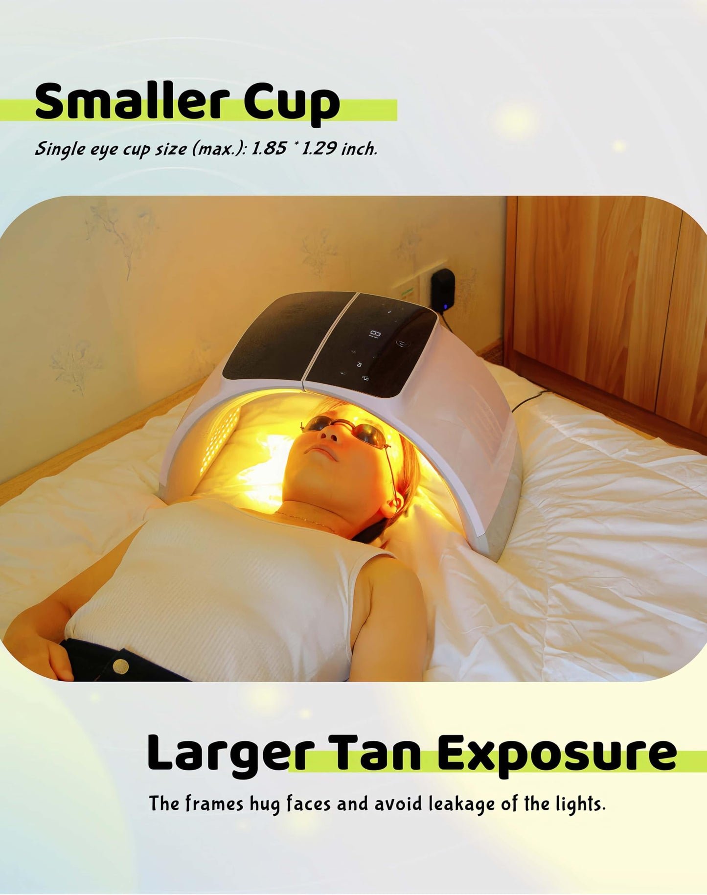Protective Goggles Half-clear, See-through Glasses,Transparent Eye Protection, 1 Pack, Storage Box Included
