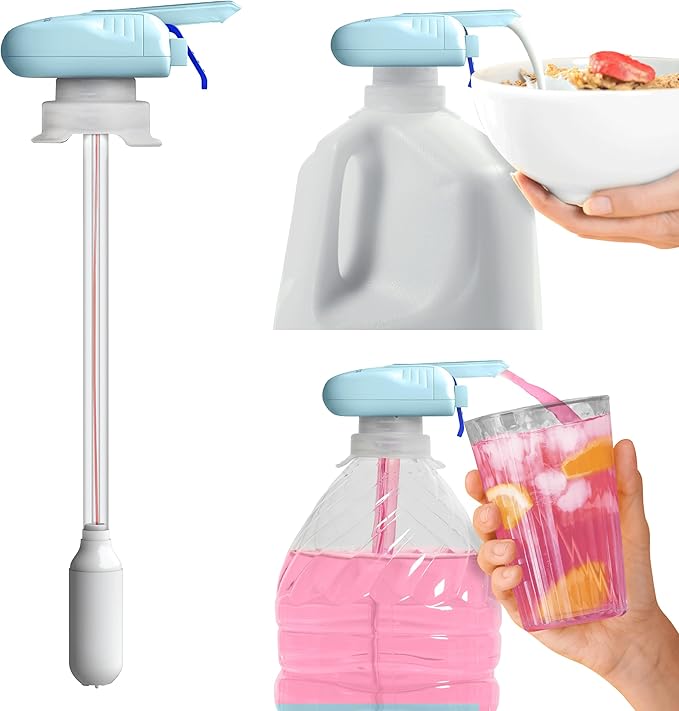 The Magic Tap Automatic Drink Dispenser: Hands-Free Milk, Beverage Dispenser, Drink Dispenser for Fridge Juice, Gifts for Women & Men: 1 Pack Teal