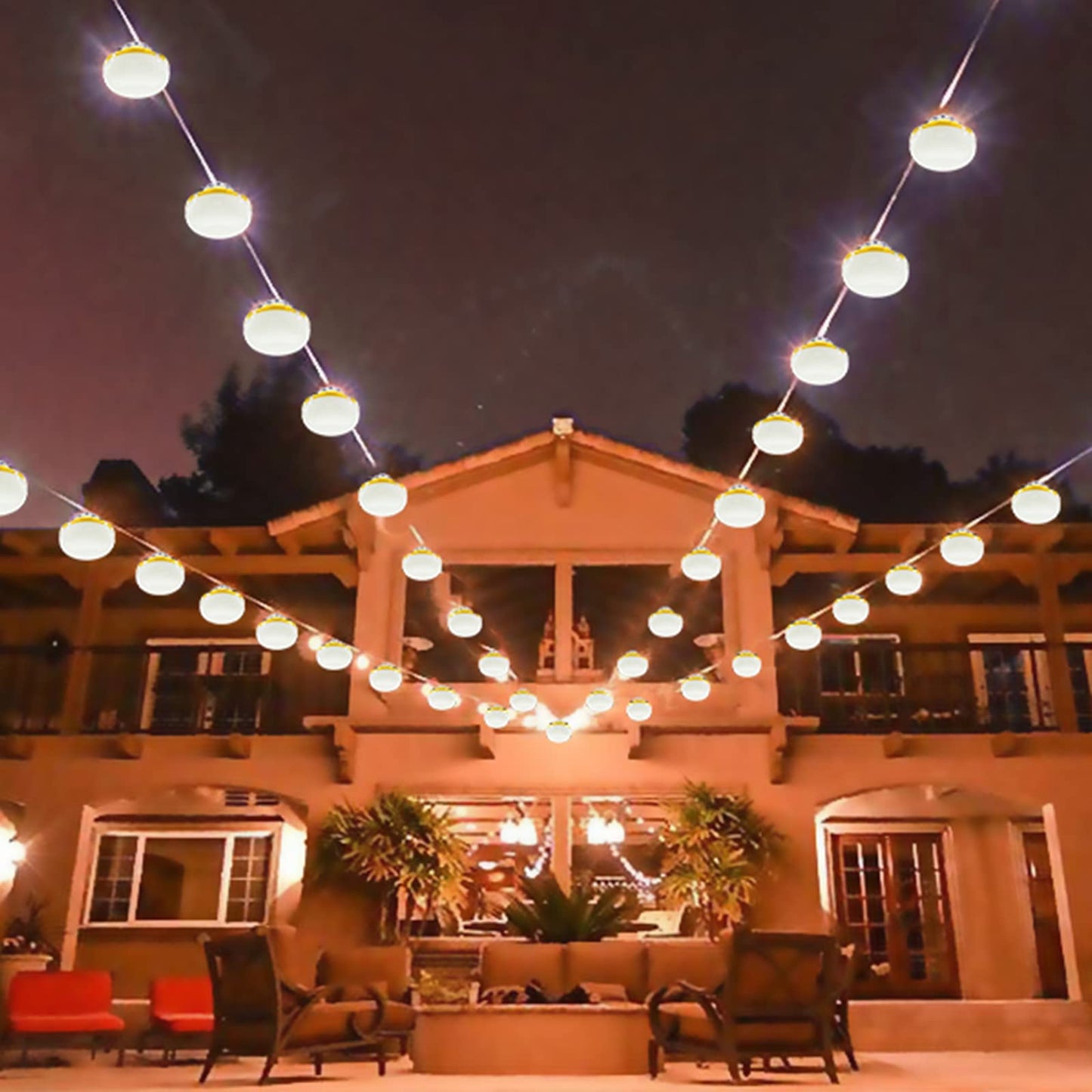 Muasdae 200Ft Led Construction String Lights, Yellow, Industrial Grade, 3 Prong, Ideal For Outdoor, Walkways, Renovation, And Lighting Solutions