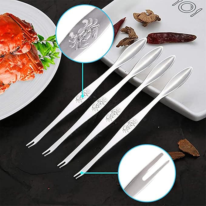 19-Piece Stainless Steel Crab & Lobster Tool Set - Professional Shellfish Crackers with Mallets, Forks, Scissors & Storage Pouch - Seafood Shelling Kit for Home & Restaurants