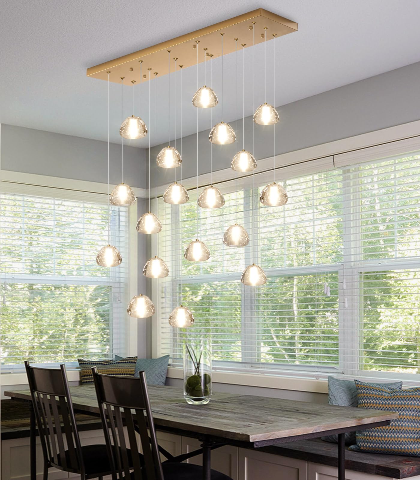 Crystal Chandeliers For Living Room Dining Room Light Led Pendant Lights Fixtures Lighting Chandelier For Foyer Entrance Gold