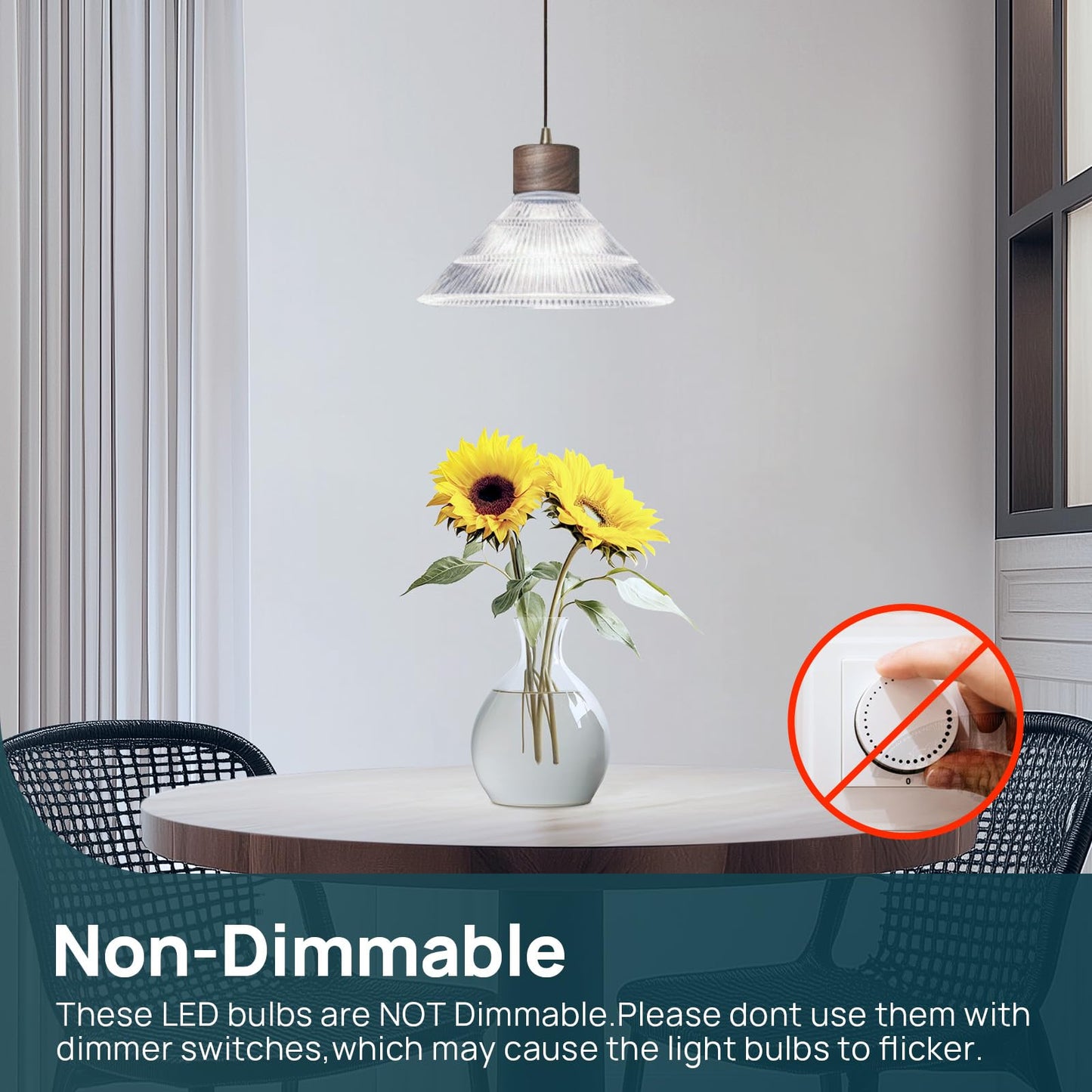 Linkind A19 LED Light Bulb, 60W Equivalent Light Bulbs, 8.5W 5000K Daylight, 840 Lumens Non-Dimmable LED Bulb, E26 Standard Base, Energy Efficient, 6-Pack