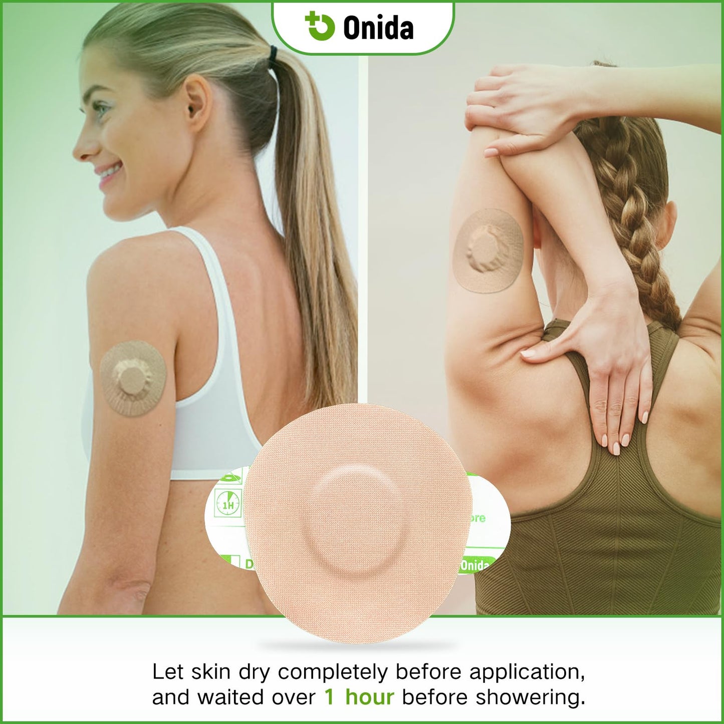 Onida Dexcom G7 Adhesive Patches 20PCS,Waterproof Over Patches for G7 & Stelo Flexible CGM Tape,Pre-Cut Adhesive Medical Tape, Continuous Glucose Monitor Sensor Cover