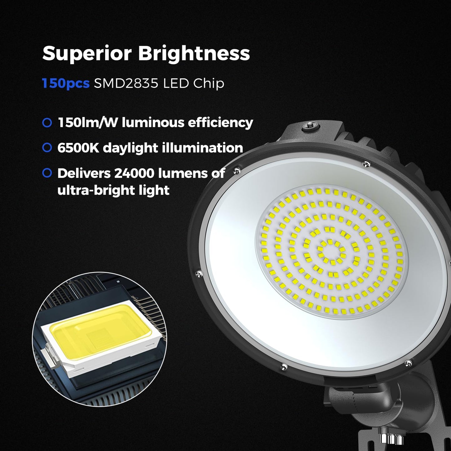 Aikvsxer Led Barn Lights 160W 24000Lm Yard Area Light Dusk To Dawn Outdoor Lighting 6500K Security Flood Light Ip66 Waterproof For Garden Garages Street Warehouse Farmhouse 8 Pack