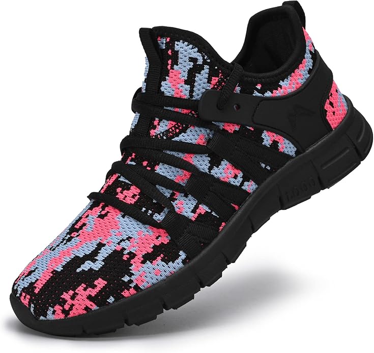 AOE Womens Fashion Walking Running Shoes Ultra Lightweight Breathable Mesh Tennis Shoes Non Slip Athletic Workout Gym Snea...