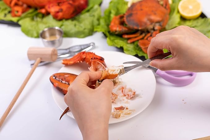 8.26" Wooden Crab Mallets Crab Hammers Lobster Seafood Crackers (16 pieces)