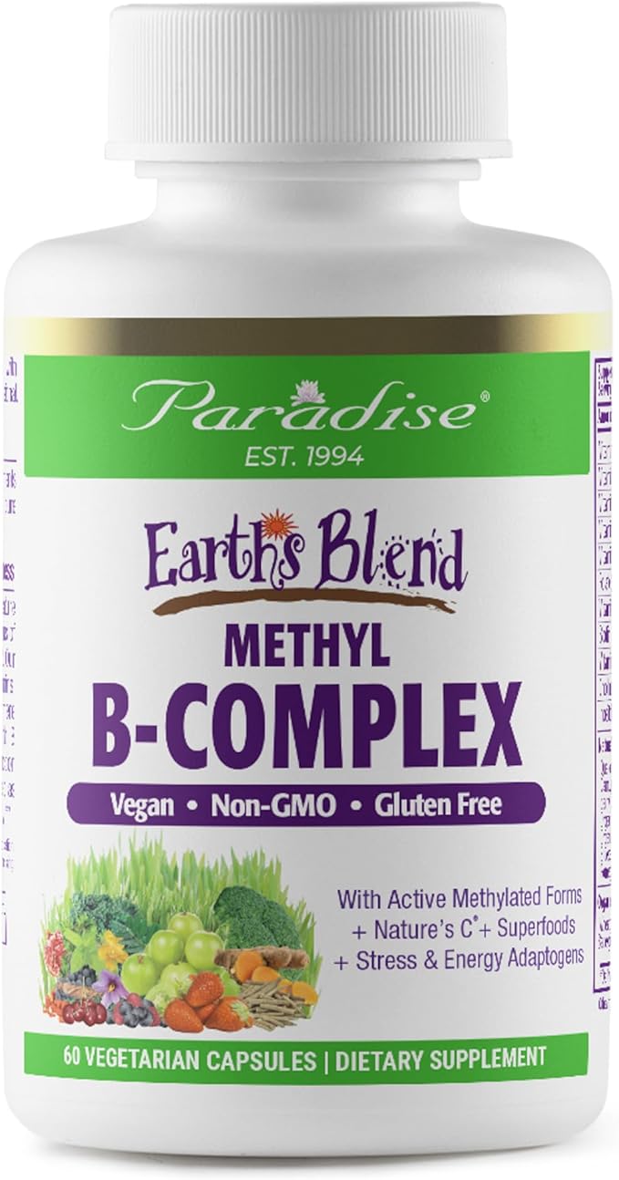 Paradise Herbs Earth's Blend Once Daily Multi for Men & B-Complex Bundle