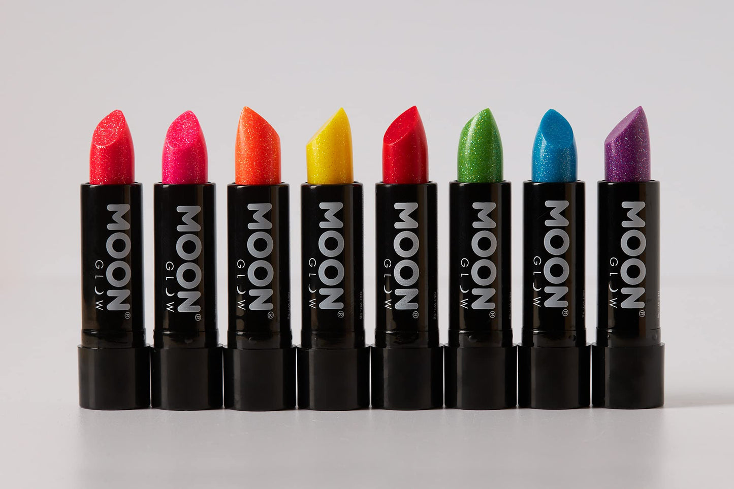 Moon Glow - 5g Neon UV Glitter Lipstick - Blue - Glows Brightly Under blacklights