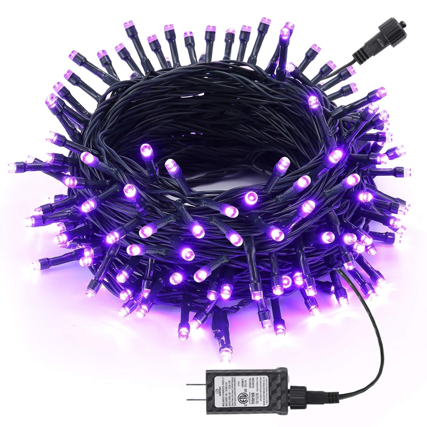 Joomer Purple Halloween Lights  100Ft 300 Led String Lights With 8 Modes Timer Waterproof Plug In Indoor Outdoor String Light For Halloween Decorations