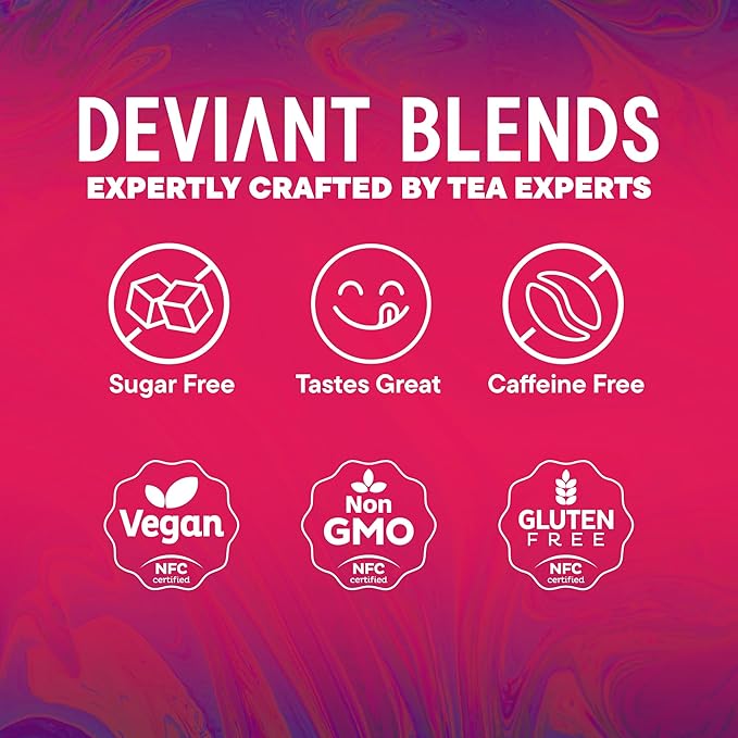 Libido Booster for Women – Sugar Free & Gluten Free with Horny Goat Weed, Fenugreek, Butterfly Pea Flower, and Hibiscus – Fast-Acting Aphrodisiac Tea Libido Booster for Women & Men