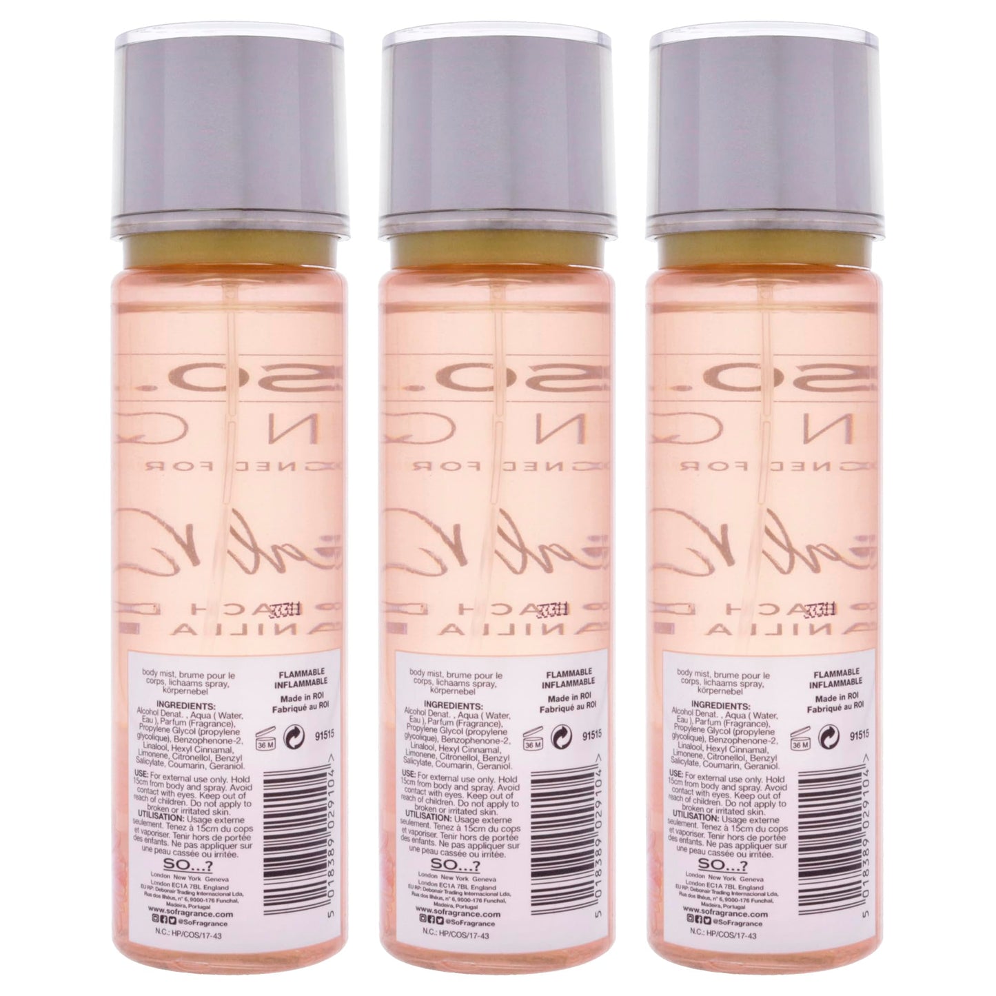 So...? Unique Body Mist - Coral Daisy for Women - 5.1 oz Body Mist - Pack of 3
