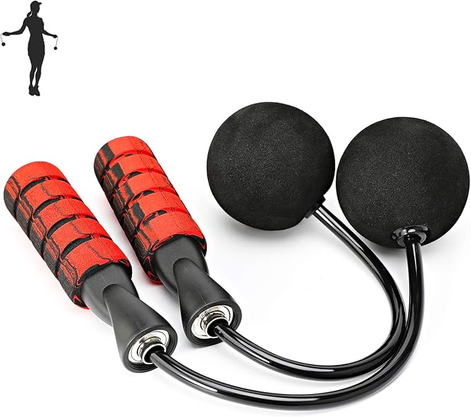 APLUGTEK Jump Rope, Training Ropeless Skipping Rope for Fitness, Adjustable Weighted Cordless Jump Rope for Men and Women