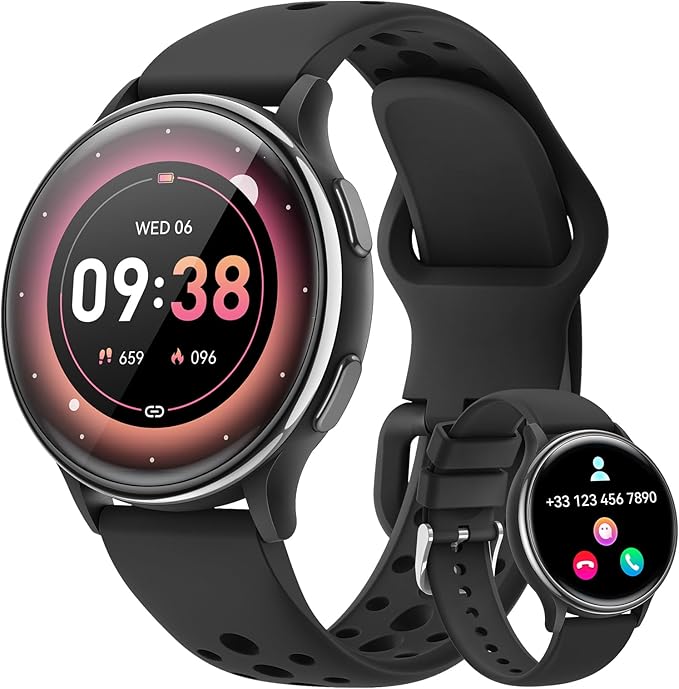 RUXINGX Smart Watches for Men Women:Android Phones & iPhone Compatible, Fitness Tracker Watches for Women Make/Answer Cal...