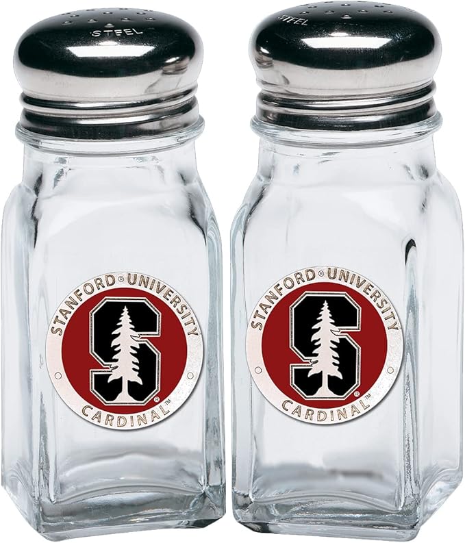 Heritage Pewter Stanford Salt and Pepper Shaker Set of 2 Bottles | Expertly Crafted Pewter Glass