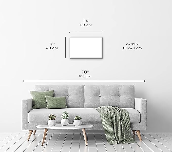 artgeist Textured Canvas Wall Art World Map 24x16 in - 1pcs Painting Canvas Prints Picture Artwork Image Framed Modern Photo Wall Home Marable Black k-C-10012-b-a