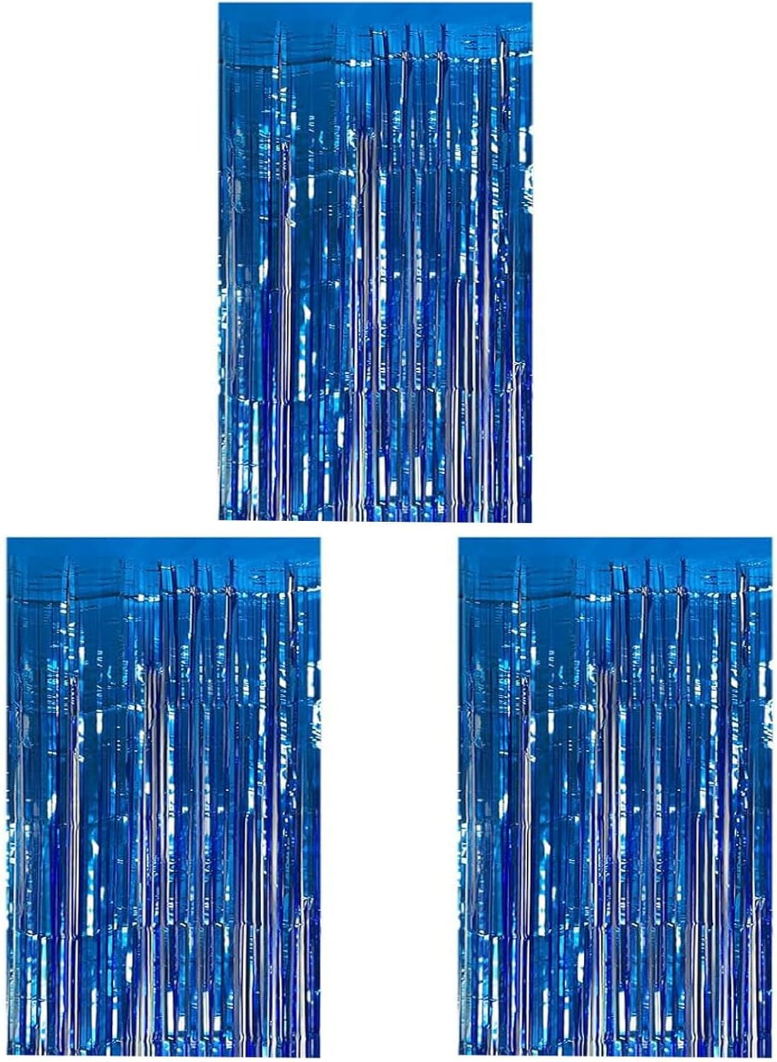 Foil Curtain Backdrop Metallic Tinsel Foil Fringe Curtains Photo Booth Props for Birthday Wedding Engagement Bachelorette Christmas Holiday Celebration Party Decorations Supplies (lanse-3-fba)