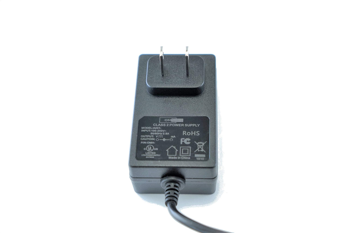 [Ul Listed] Omnihil 8 Feet Long Ac/Dc Adapter Compatible With Shure Blx14/Cvl-H10 Wireless System With Cvl Lavalier Microphone
