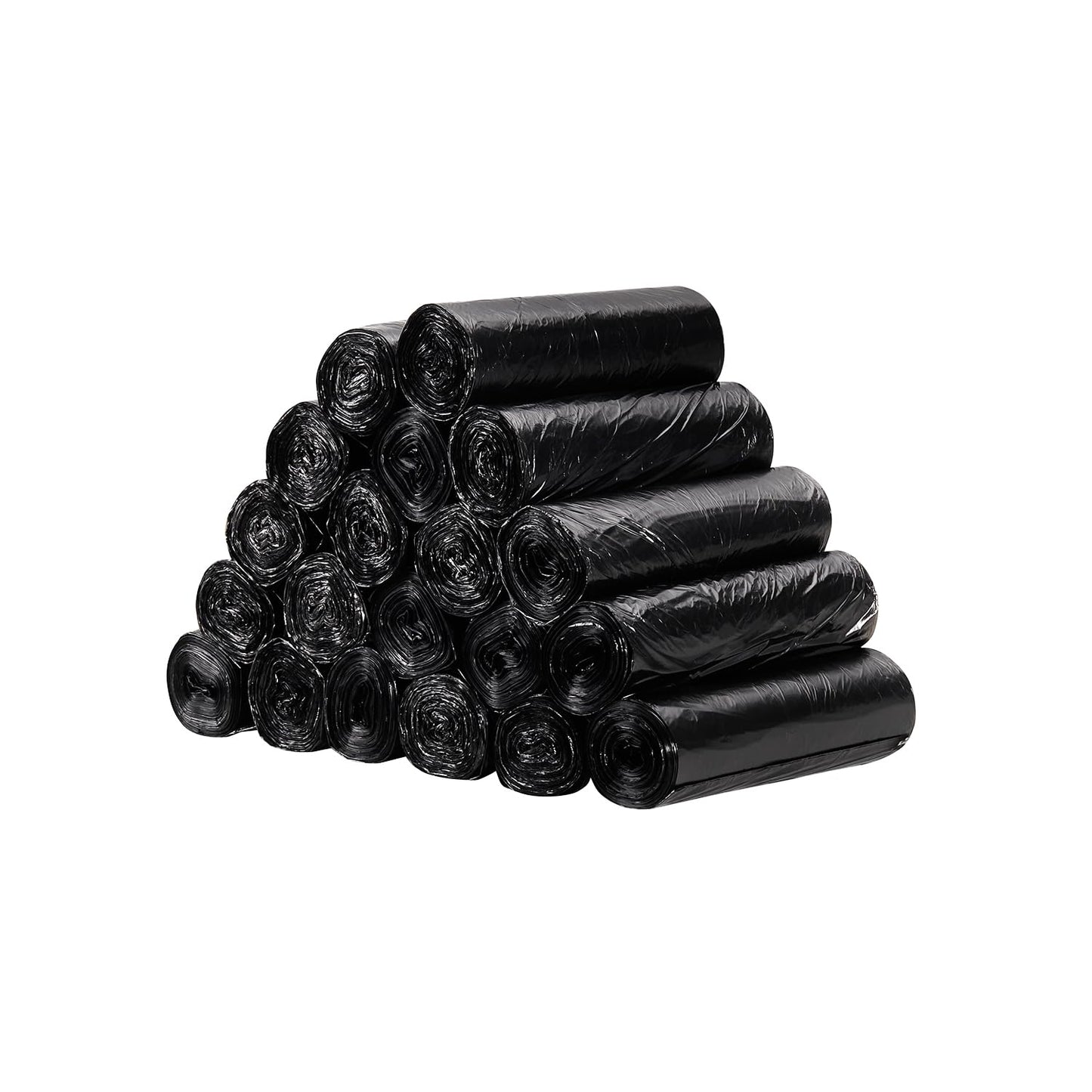 TYPLASTICS Trash Can Liner - Wholesale 1000 Count Black Garbage bags on Perforated Roll 7-10 Gallon Multipurpose for Office Bathrooms Business Home Commercial and Industrial Needs 24" x 24"