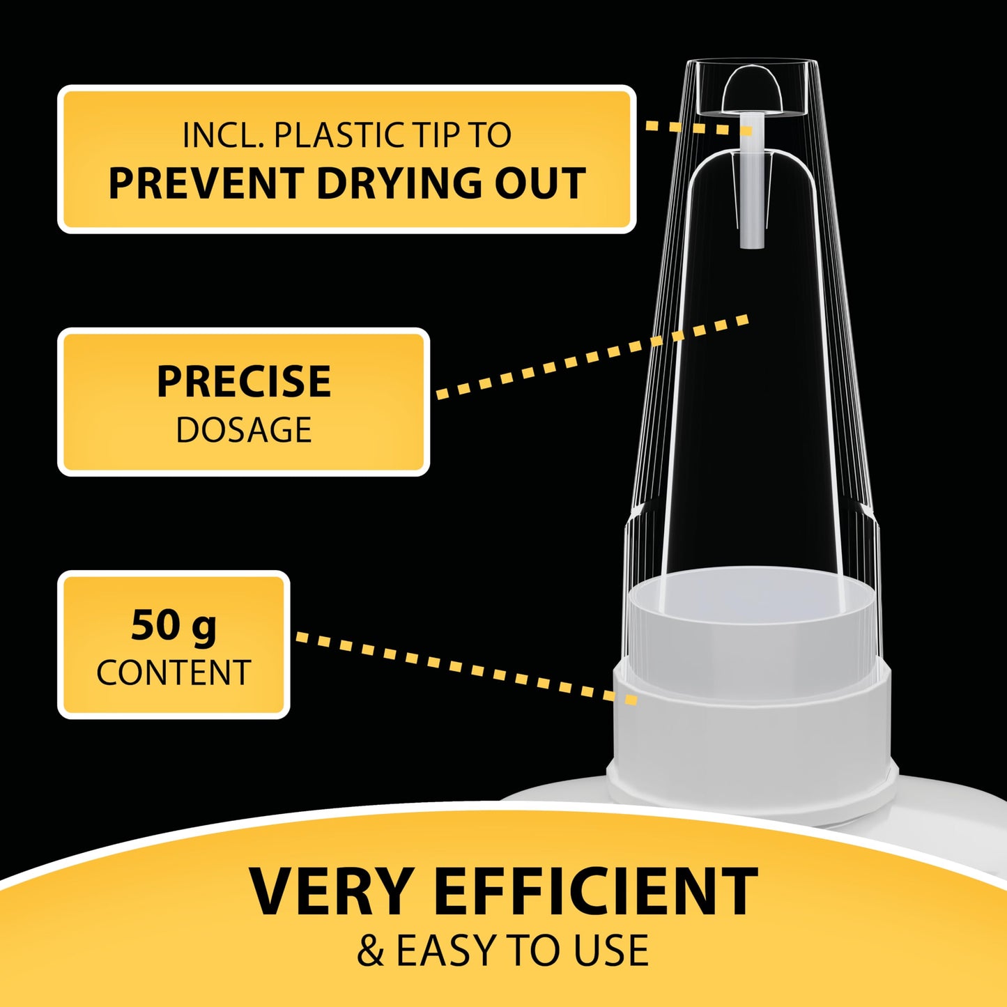 3D Printer Superglue Gel for PLA, ABS, PETG, TPU & Nylon – 1.76 oz XXL – No-Drip, Extra Strong & Waterproof – Precision Tip for Repairs, Supports & Vertical Surfaces – KRAFTPROTZ
