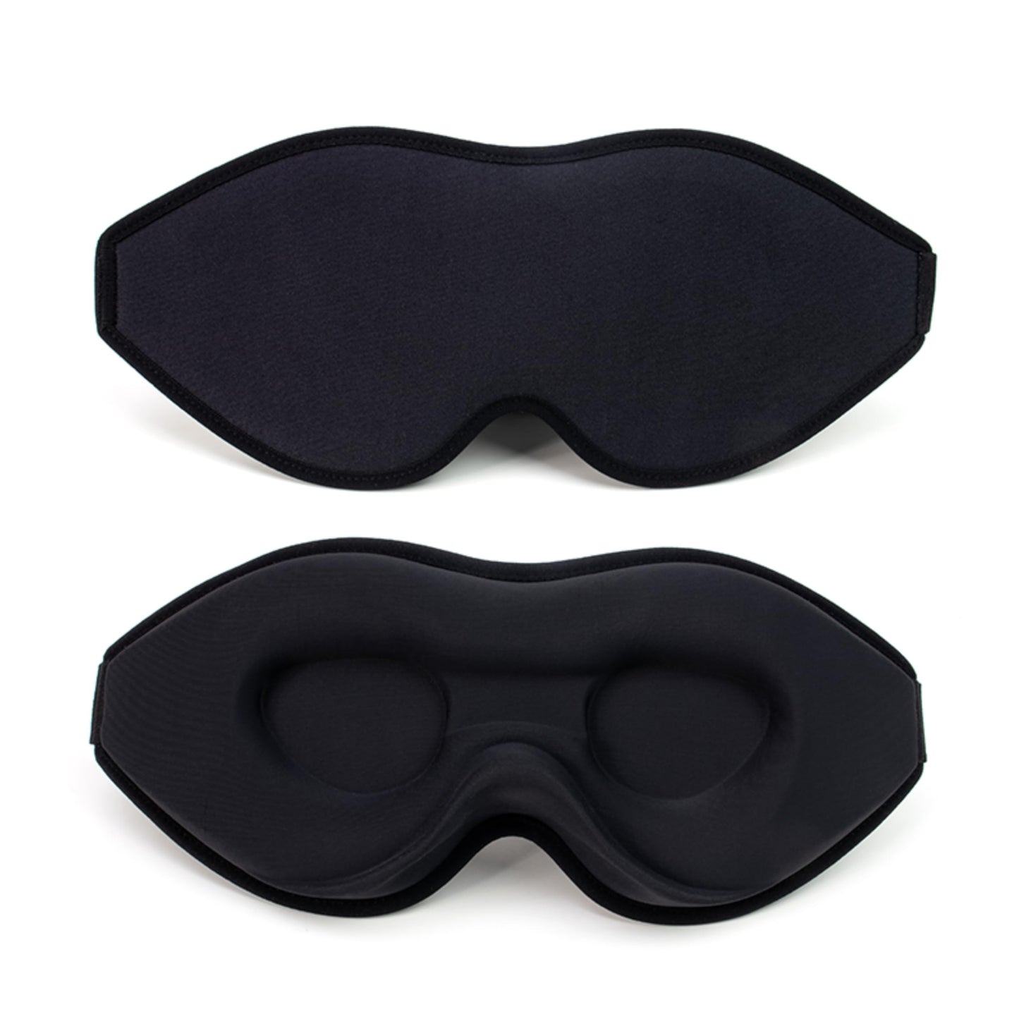 BAOOOHEE 3D Eye Mask Sleep Mask for Men & Women,100% Light Block-Out Eye Mask for Sleep with Easy Adjustable Strap, Night Eye Cover for Travel, Black