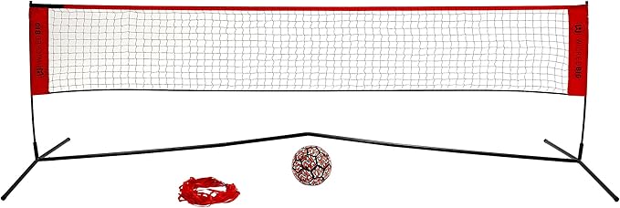 Wicked Big Sports Takraw Juggle Volleyball and Soccer Tennis Portable Outdoor Sports Tailgate Backyard Beach Game